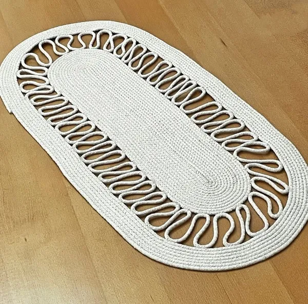 Handcrafted Braided Rope Rug by Cord Craft House