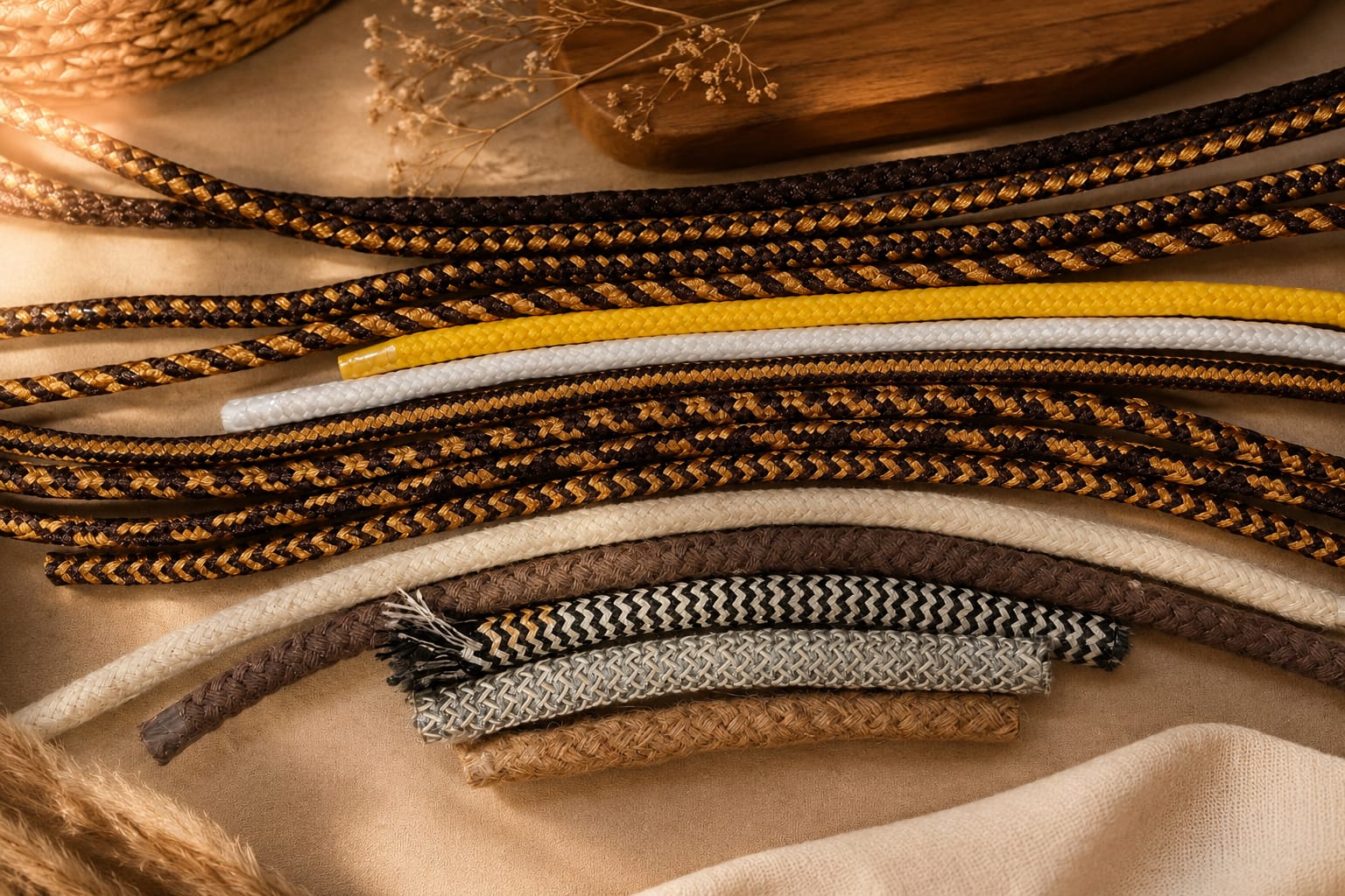Customized Polyester Braided Cord by Cord Craft House