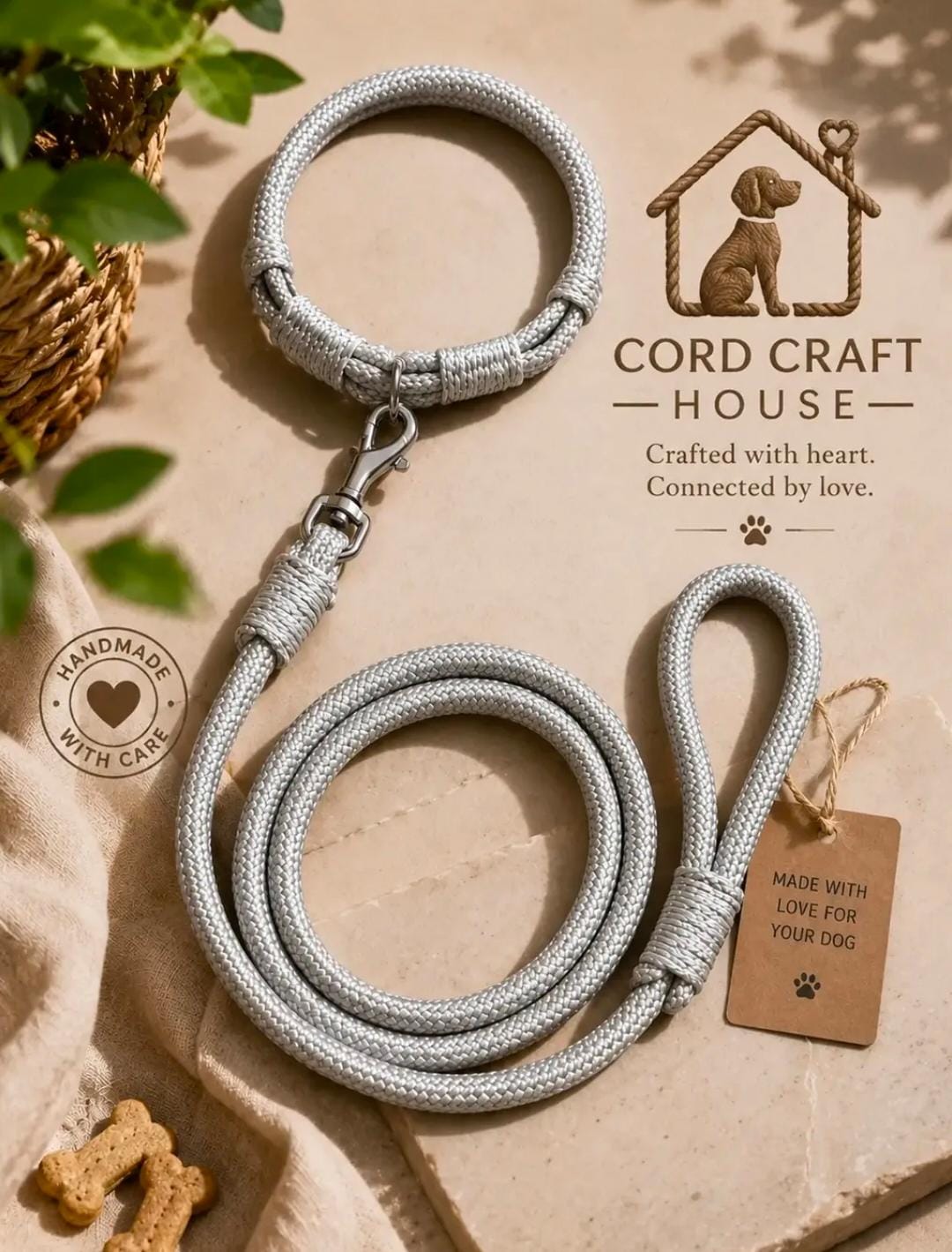 Skilled artisan working on a handcrafted rope product